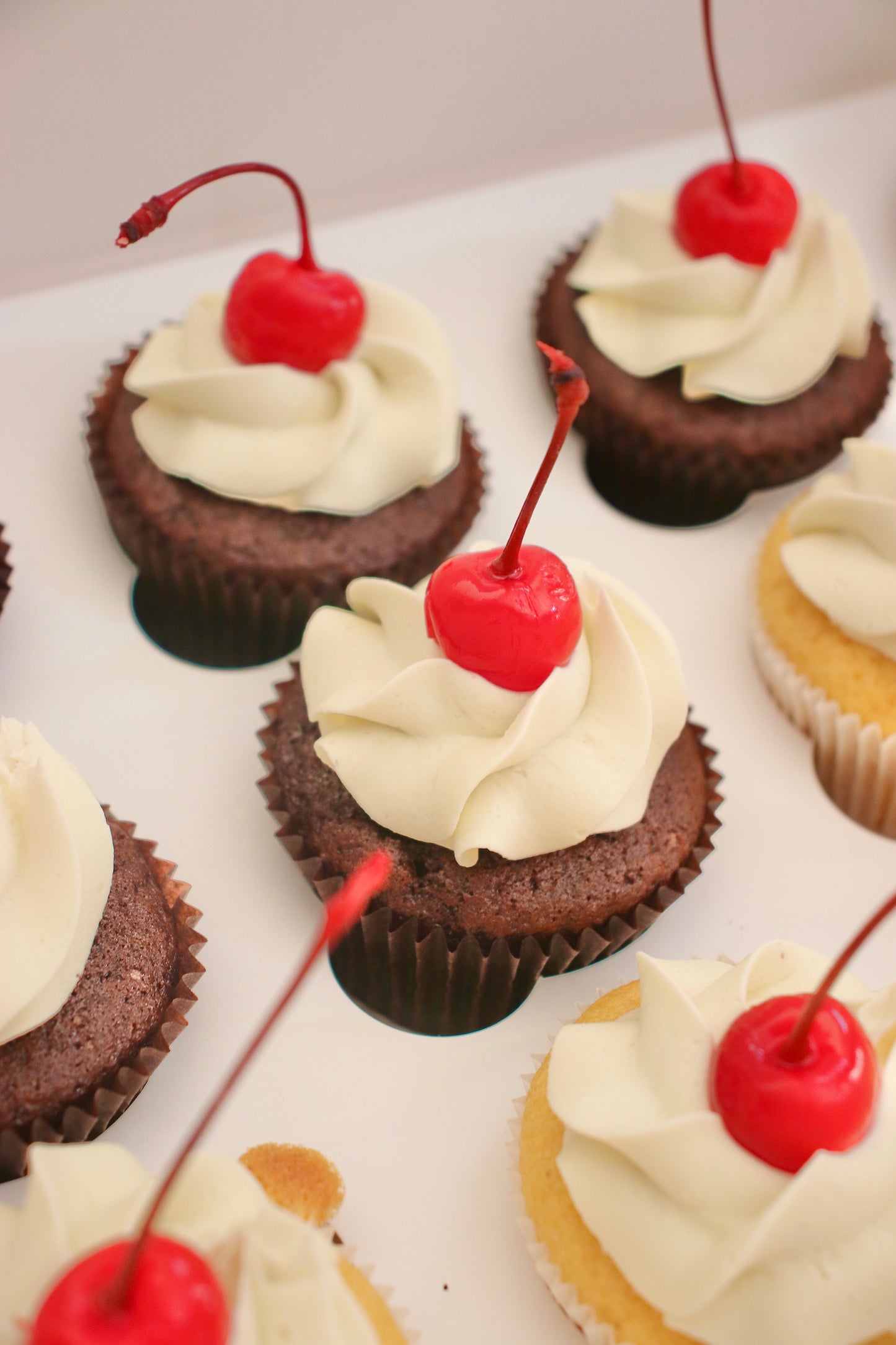 Cherry cupcakes