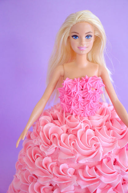 Barbie doll cake