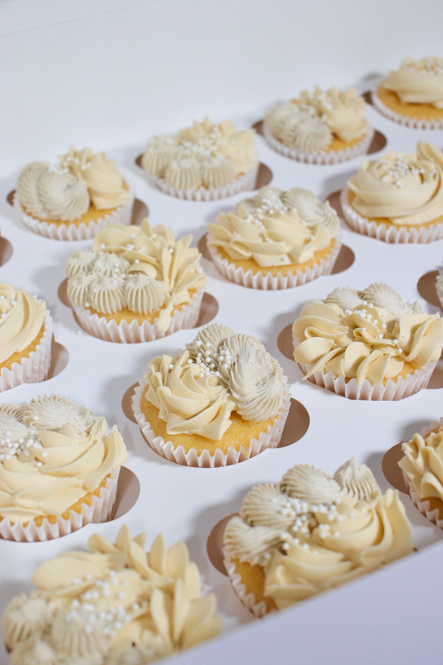 Beige Ooze Cupcakes